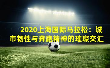 2020上海国际马拉松：城市韧性与奔跑精神的璀璨交汇